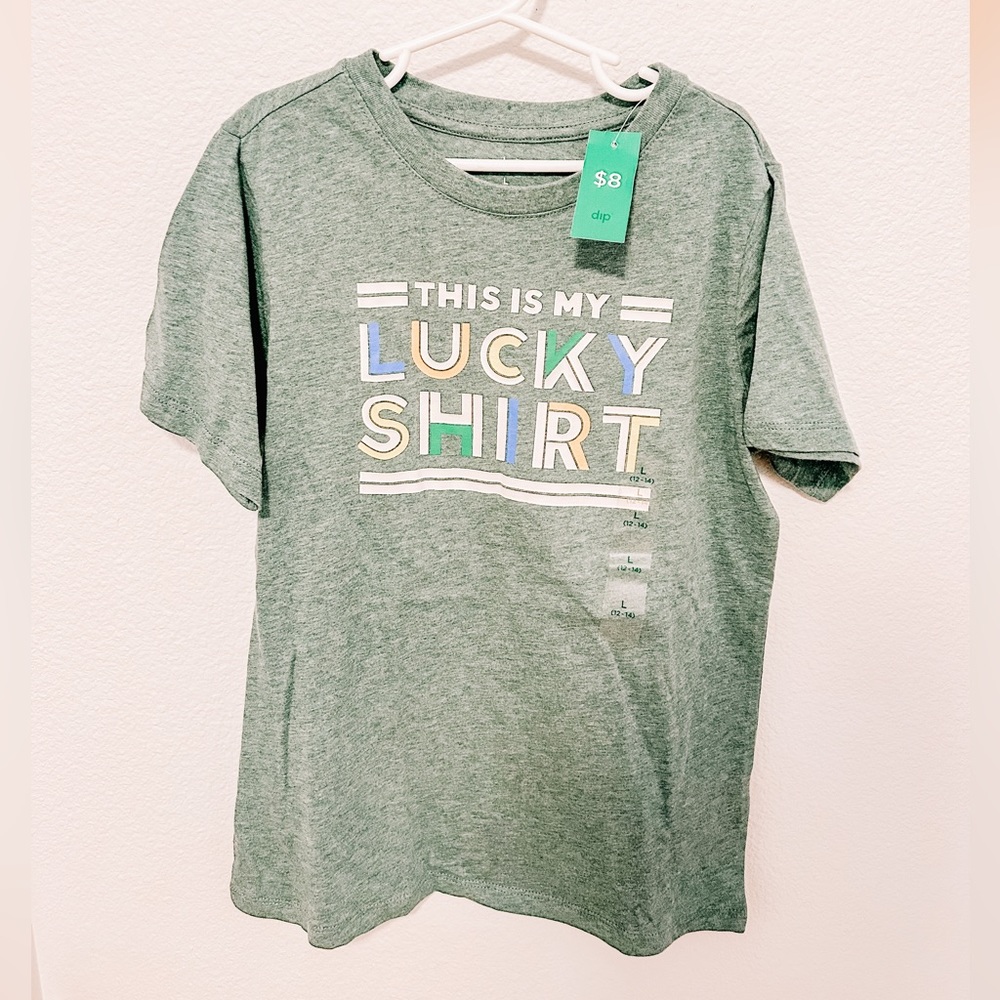Boys green graphic tee // green